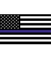 Window Decal - Thin Blue Line-U.S. Static Cling